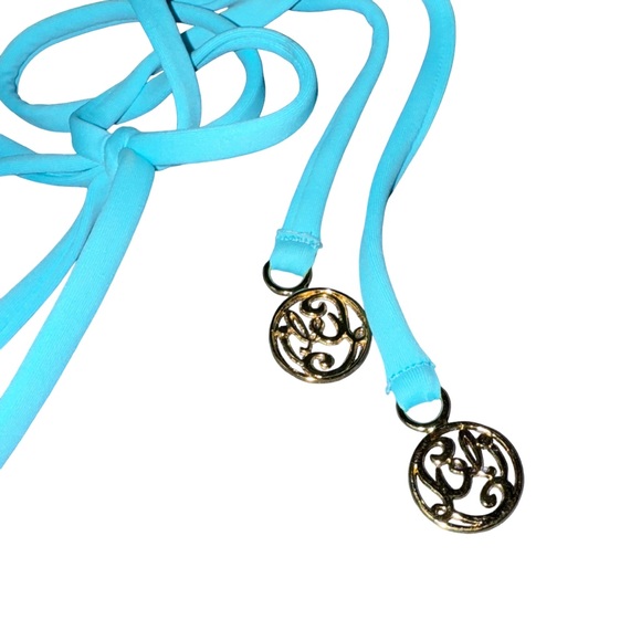 LULI FAMA 🩵 Textured Bandeau One Piece Swimsuit - Picture 6 of 9